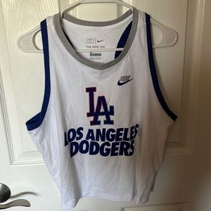 LA Dodgers Nike cropped muscle tank